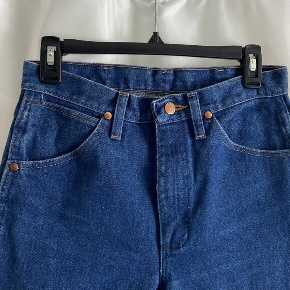 VTG Y2K Wrangler Rigid Cowboy Cut Slim Fit Jeans 936DEN Unisex 29x 34 - Picture 7 of 12